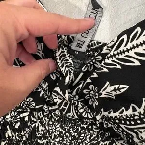 Mt Collection Mt Collection | Dresses | Mt Collection Black And White Floral Print ...